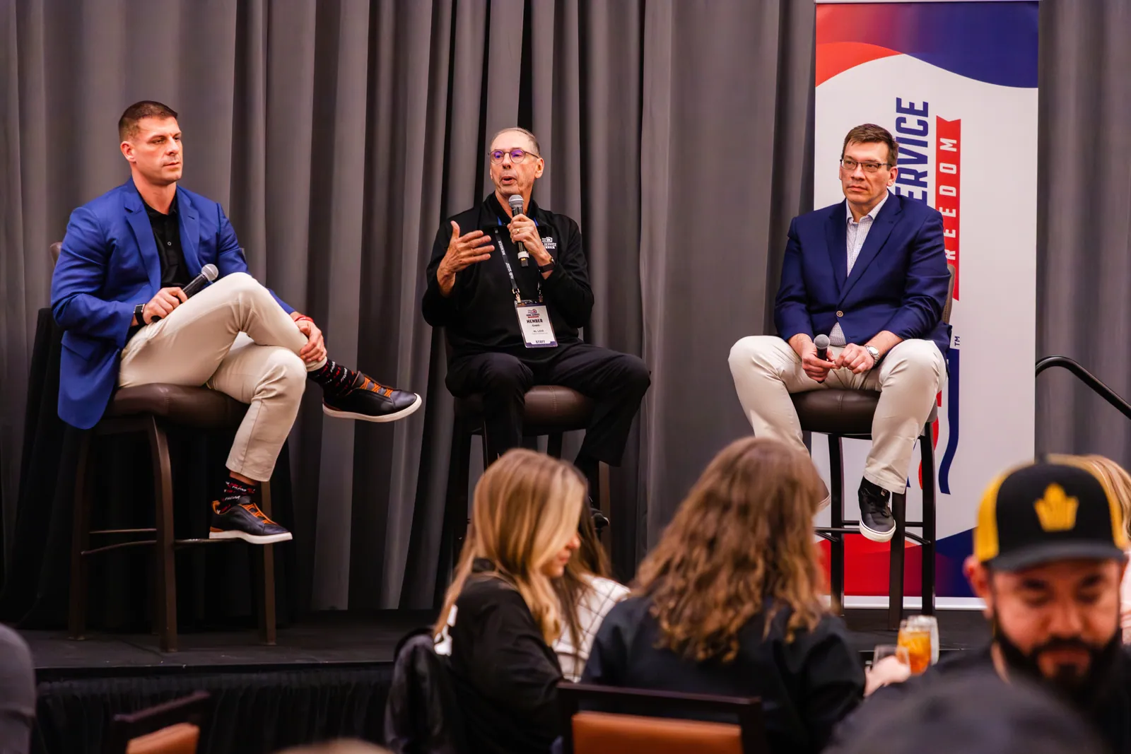 Panel discussion at a Home Service Freedom member event